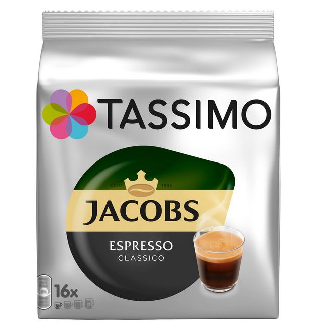 Capsule cu Cafea - TASSIMO Jacobs Espresso Classico Capsule cu Cafea 16buc 118.4g