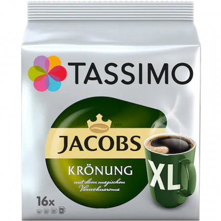 Capsule cu Cafea - TASSIMO Jacobs Kronung XL Capsule cu Cafea 144g