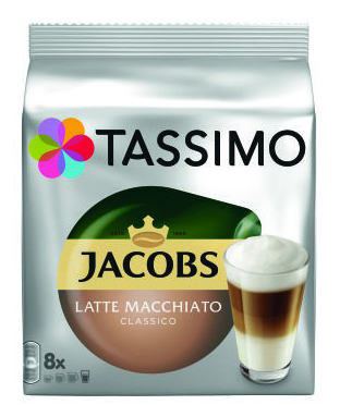 TASSIMO Typ Latte Macchiato Classico Capsule cu Cafea 16buc 8 bauturi [1]