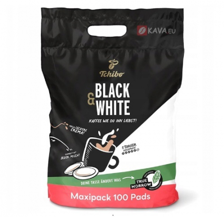 Capsule cu Cafea - TCHIBO Black & White - Paduri (Discuri) Compatibile Senseo 62mm Monodoze 100buc