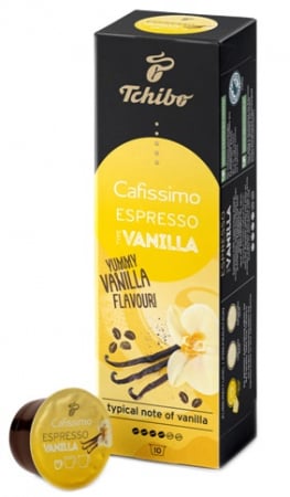 Capsule cu Cafea - TCHIBO CAFISSIMO Galben Capsule Espresso Vanilla 80g