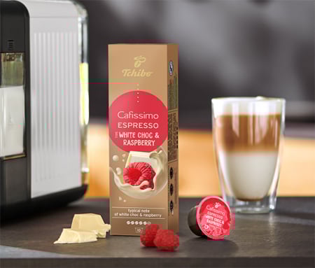 TCHIBO CAFISSIMO Capsule Espresso White Choc & Rasberry 10buc [8]