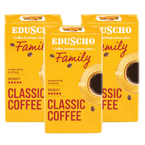 Cafea Măcinată - Pachet 3 x TCHIBO Eduscho Family Cafea Macinata 500g