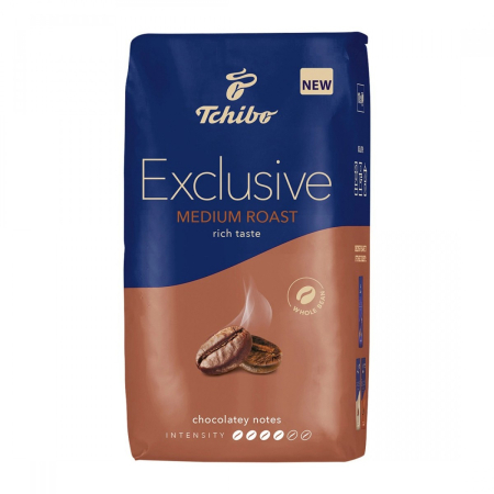 TCHIBO Exclusive Medium Roast Chocolatey Notes Cafea Boabe 1kg [0]