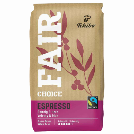 Cafea Boabe Premium - TCHIBO Fair Choice Espresso Velvety & Rich - Cafea Boabe 1kg