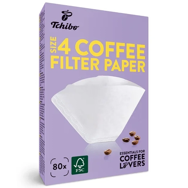 Pahare / Capace / Palete - TCHIBO Filtre Con pentru Cafetiera, V60 din Hartie Nr.4 80buc