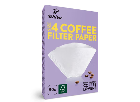 Ustensile Diverse - TCHIBO Filtre Con pentru Cafetiera, V60 din Hartie Nr.4 80buc