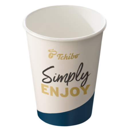 Pahare / Capace / Palete - TCHIBO Pahare Inscriptionate de Unica Folosinta din Carton 237ml (8 OZ) 50buc