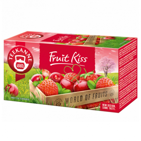 Ceai in Plic - TEEKANNE Fruit Kiss Ceai cu Aroma de Cirese si Capsuni 20x2.5g