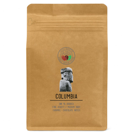 Cafea Proaspat Prajita - THE COFFEE SHOP Cafea Proaspat Prajita - Columbia 100% Arabica - Cafea Boabe - 250g