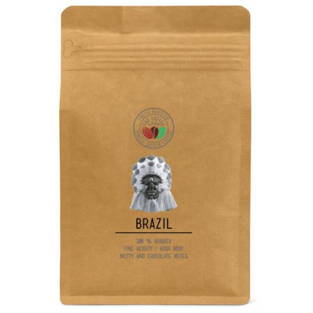 Cafea Proaspat Prajita - THE COFFEE SHOP Cafea Proaspat Prajita - Brazil 100% Arabica - Cafea Boabe - 250g