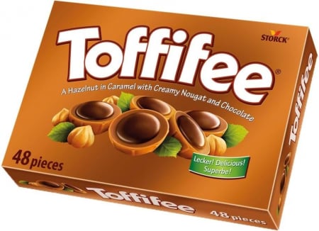 TOFFIFEE Praline cu Alune, Nuga și Caramel Acoperite cu Ciocolată 400g [1]