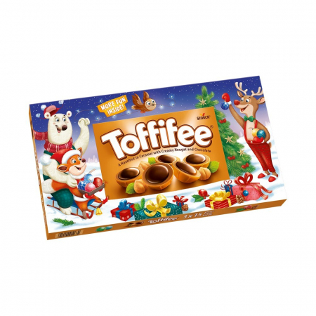TOFFIFEE Praline cu Alune, Nuga și Caramel Acoperite cu Ciocolată - Ediție de Crăciun 3x125g [1]