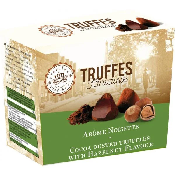 Ciocolata & Praline - Trufe de Ciocolata Pudrate cu Cacao TRUFFES Fantaisie cu Aroma de Alune 160g