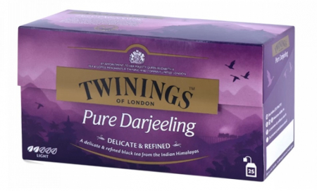 Ceai in Plic - TWININGS Ceai Negru Pure Darjeeling 25x2g