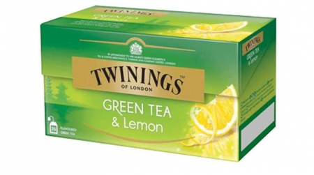 Ceai in Plic - TWININGS Ceai Verde cu Lamaie25x1.6g