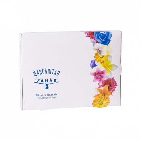 Zahăr, Miere & Îndulcitori - Zahar Alb Plic MARGARITAR 200x5g