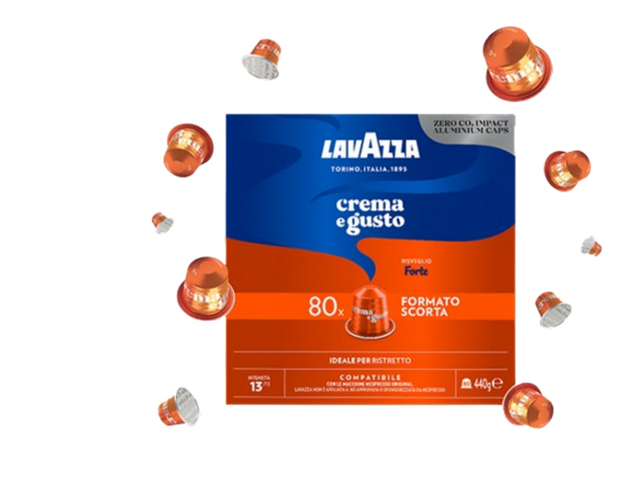 Cafea capsule Lavazza Crema e Gusto Forte , compatibile Nespresso, 80 buc [2]