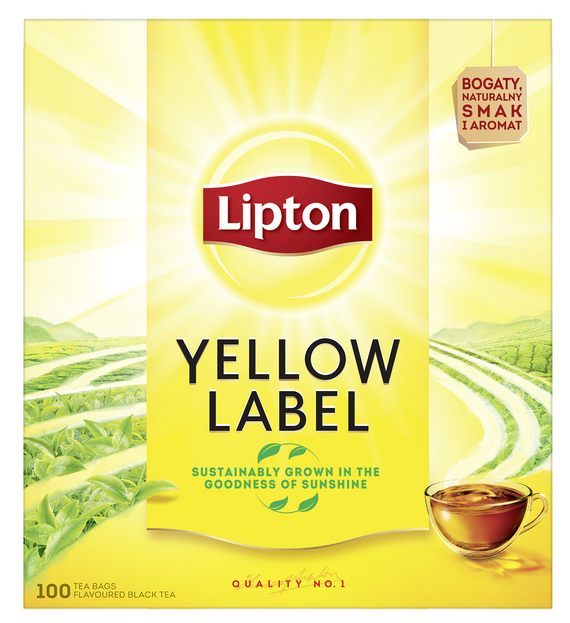 Ceai Lipton Yellow Label, 100 pliculete, 200 g [1]