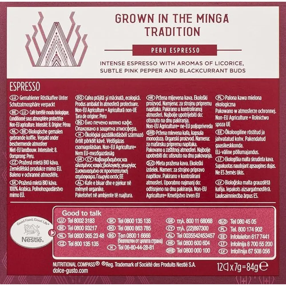 DOLCE GUSTO ESPRESSO PERU ORGANIC 84g [2]
