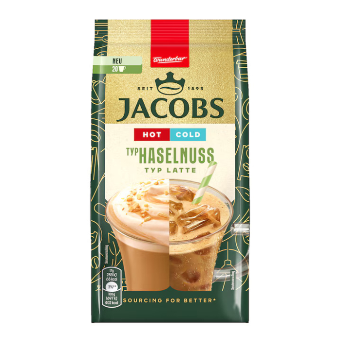 Jacobs Hot&Cold HAZELNUSS Latte, 340 g [1]