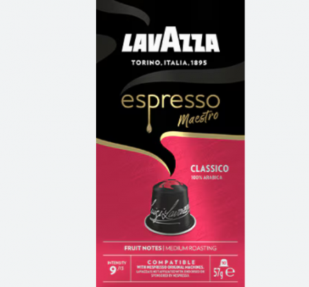 Capsule Cafea - Capsule Aluminiu Lavazza Maestro Classico ,compatibile Nespresso-10 buc