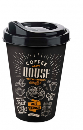 Diverse - Pahar din plastic Coffe House 400ml