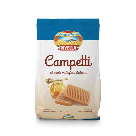 Paste & Biscuiti - Biscuiti Divella Campetti cu miere 400gr