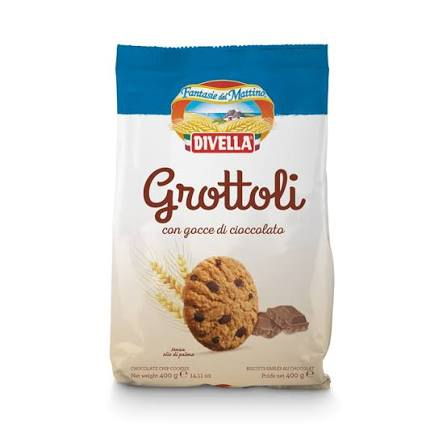 Paste & Biscuiti - Biscuiti Divella Grottoli cu bucatele de ciocolata 400gr