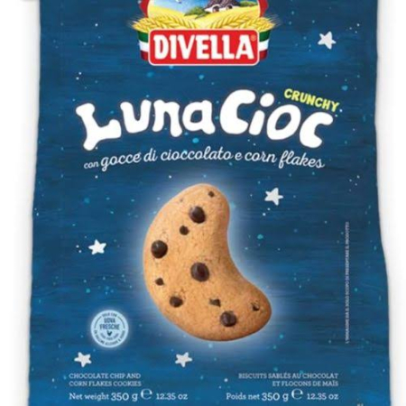 Paste & Biscuiti - Biscuiti Divella Lunacioc crunchy cu ciocolata 350gr