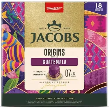 Capsule Cafea - Caapsule  Jacobs Origin Guatemala 18 – Compatibile Nespresso