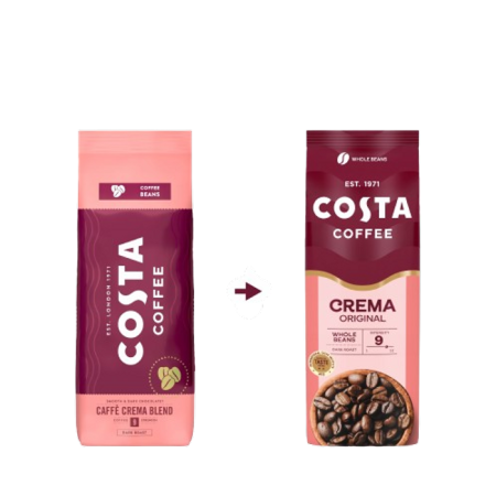 Cafea boabe - Cafea boabe Costa Caffe Crema Original 1 kg
