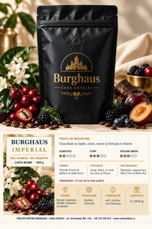 Cafea boabe - Cafea boabe de specialitate BURGHAUS Imperial 1 kg