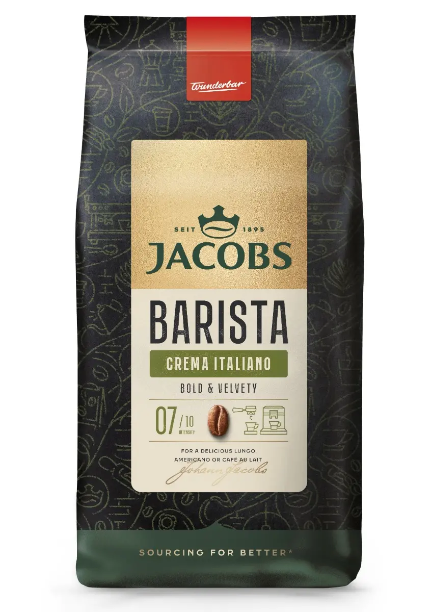 Cafea boabe - Cafea boabe Jacobs Barista Crema Italiano 1 kg