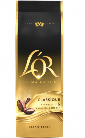 Cafea boabe - Cafea boabe L'OR Crema Absolut Classique, 500 g