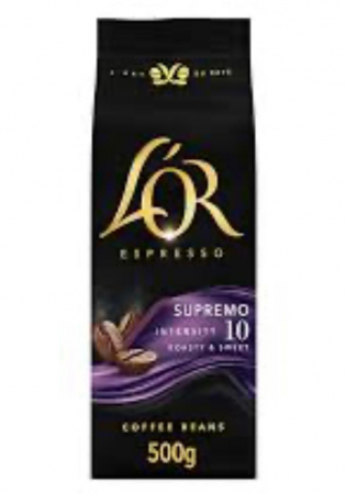 Cafea boabe - Cafea boabe L'OR  Espresso Supremo 500 g