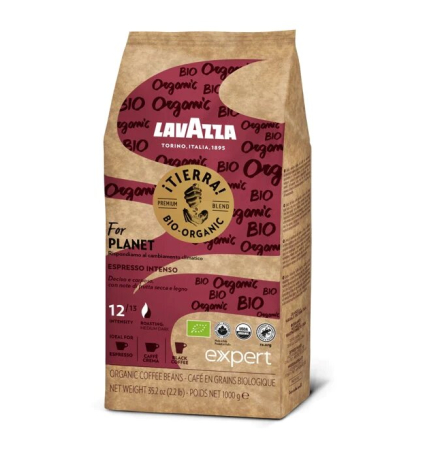 Cafea boabe - Cafea boabe, Lavazza Expert Tierra Bio Organic Intenso, 1 kg