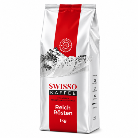 Cafea boabe - Cafea boabe Swisso Kaffee Reich Rosten 100% arabica 1 kg