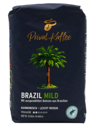 Cafea boabe - Cafea boabe Tchibo Privat Kaffee Brazil Mild 500 gr.