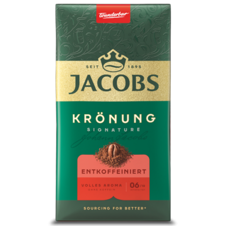 Cafea macinata - Cafea macinata, Jacobs Kronung Decaf, 500 g