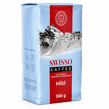 Cafea macinata - Cafea macinata Swisso Kaffee Mild 100% Arabica 500 g