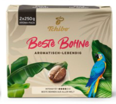 Cafea macinata - Cafea macinata, Tchibo Beste Bohne, 2x 250g