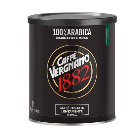 Cafea macinata - Cafea macinata Vergnano 100% ARABICA 250 g Cutie de metal