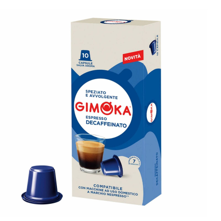 Capsule Cafea - Capsule cafea Gimoka DECAF compatibile Nespresso, 10 buc