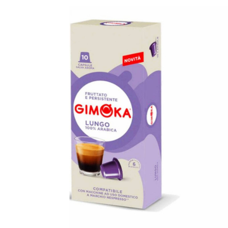 Capsule Cafea - Capsule cafea Gimoka Espresso Lungo compatibile Nespresso, 10 buc