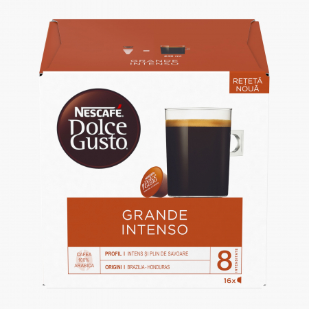 Capsule Cafea - Nescafe GRANDE INTENSO compatibile Dolce Gusto 132.8 g   TERMEN DE VALABILITATE REDUS: 30.09.2025!