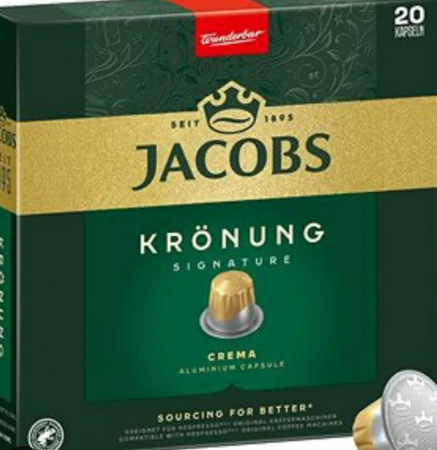 Capsule Cafea - Cafea capsule Jacobs Kronung compatibile Nespresso 20 buc