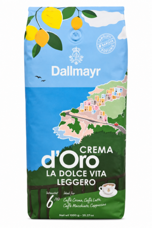 Cafea boabe - Dallmayr Crema d'Oro La Dolce Vita Leggero Boabe 1 kg