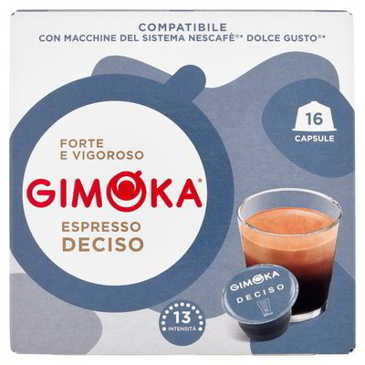 Capsule cafea Gimoka Espresso Deciso compatibile Dolce Gusto 112 g