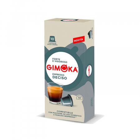 Capsule cafea Gimoka Espresso Deciso compatibile Nespresso, 10 buc